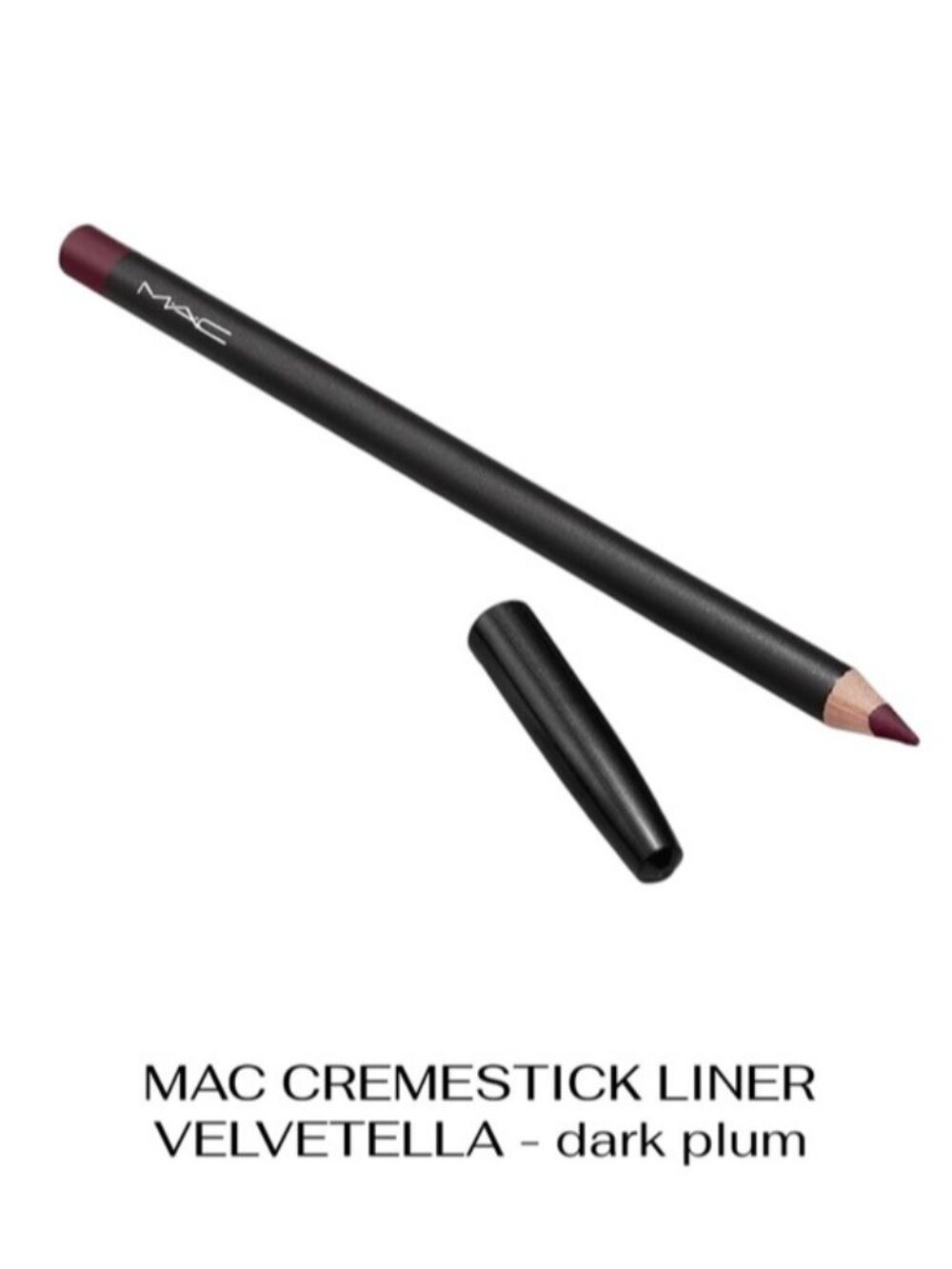 RARE NEW MAC DISCONTINUED CREMESTICK GEL Lip Eye Liner VELVETELLA dark plum 0.25